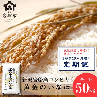 【毎月定期便】自然豊かな風土が育んだ岩船産コシヒカリ5kg　全10回