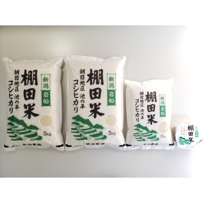 【毎月定期便】新潟県岩船産【棚田米コシヒカリ】12kg+ パックごはん(150g×1個)　全9回