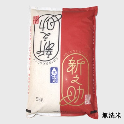 【令和7年産米】【無洗米】特別栽培米 新潟県村上市岩船産 新之助 5kg 1029007