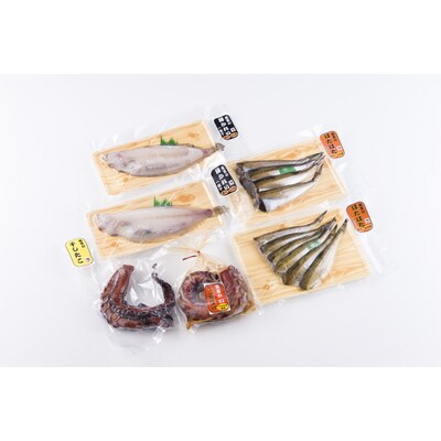 タコの味噌漬けと柳カレイ他の一夜干しセット2 B4097