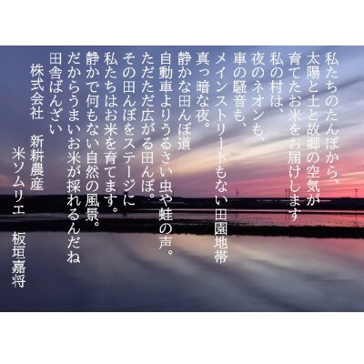 【令和6年産米】米ソムリエ板垣謹製　新潟県岩船産コシヒカリ10kg&新之助300g