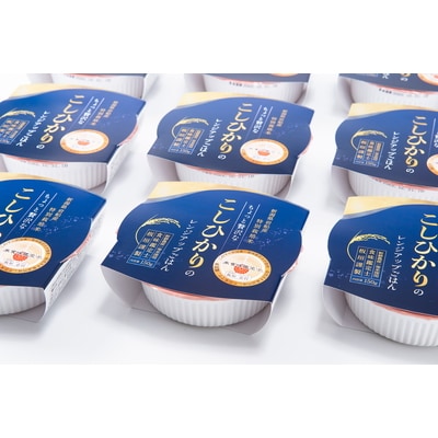 【毎月定期便】簡単便利! ちょっと贅沢なコシヒカリパックご飯(12パック)【新潟県岩船産】全12回