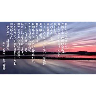 【毎月定期便】食味鑑定士いたがき謹製　新潟県岩船産コシヒカリ　白米5Kg　全6回