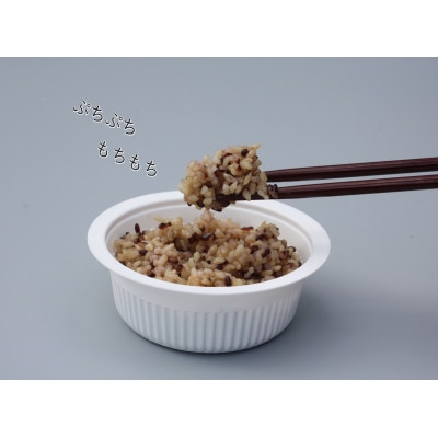 【毎月定期便】くろまい&げんまい　パックご飯　特別栽培コシヒカリ　12個入り　1039028全6回