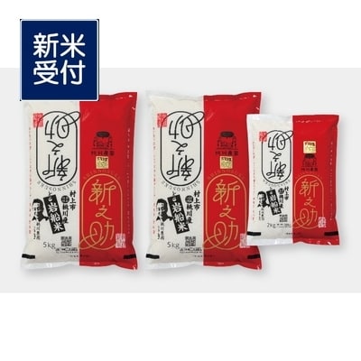 【新米受付・令和7年産米】新潟県村上市産　新之助12kg NB4073