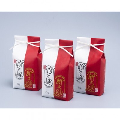 【毎月定期便】新潟県岩船産　新之助 6kg(精米2kg×3個セット)全6回