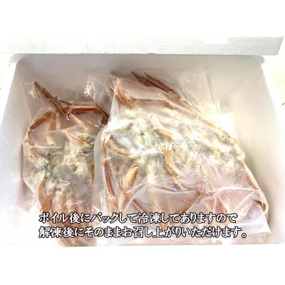 【数量・期間限定】【訳あり】新潟県村上市寝屋漁港産　セコガニ 約1kg(5～9尾入)C4088