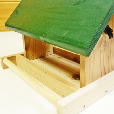 【野鳥用餌台(バードフィーダー)】緑屋根　バードフィーダーデラックス(完成品)1084005