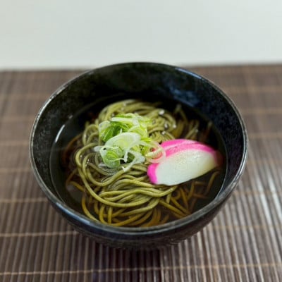 新潟県村上市産　茶そば9人前セット計990g(110g×3玉×3セット)そばつゆ付き　1092002