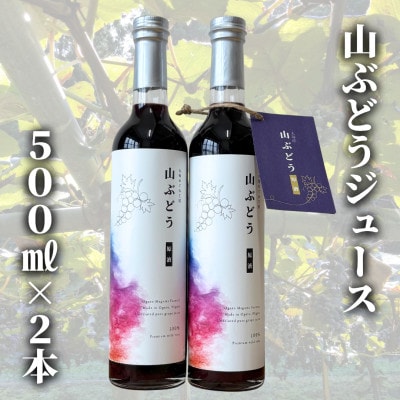 【数量限定】山ぶどうジュース500ml×2本セット　1093005