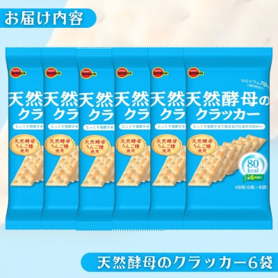 ブルボン「天然酵母のクラッカー」6袋　80kcalシリーズ お菓子 おやつ 1094012