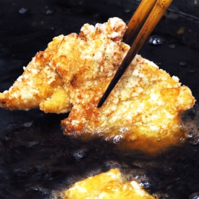 かもめ弁当の「唐揚げライスバーガー」4個　1096002