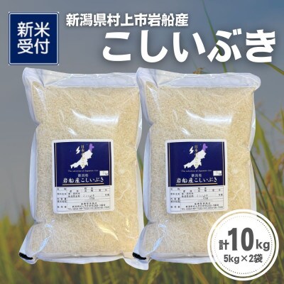 【新米受付・令和8年産米】新潟県村上市岩船産 こしいぶき10kg(5kg×2袋)1099005N