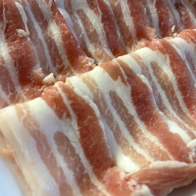 新潟県村上市産「岩船豚」　豚バラ肉スライス　600g(300g×2パック)1101002