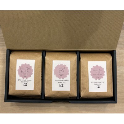 自家焙煎コーヒー豆【豆】LC3-1　こだわりの深煎りコーヒーセット200g×3種　1105003