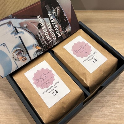 自家焙煎コーヒー豆【粉】LC8-2　店主のおすすめコーヒーセット200g×2種　1105016