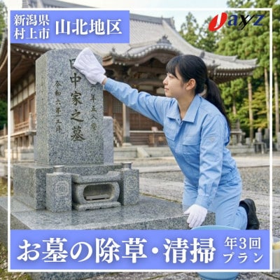 【年3回】お墓掃除代行サービス/清掃・除草【山北地区】1106006