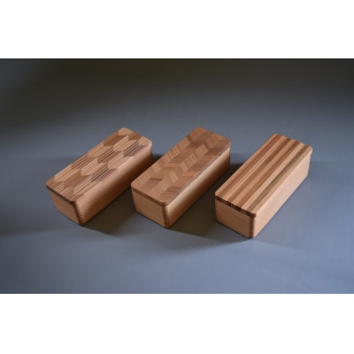 山武杉のお弁当箱　矢絣　スリム