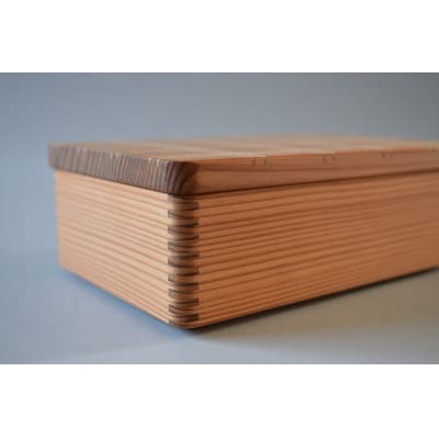 山武杉のお弁当箱　格子　大　450ml