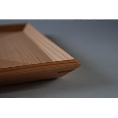 四方転びの盆　縞