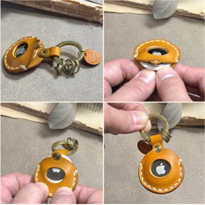 【one】[AirTag Keyring]エアタグキーリング　マスタード