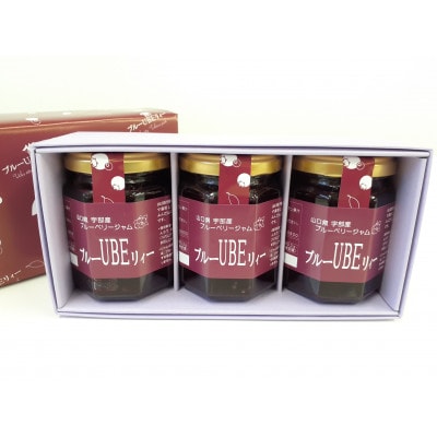 山口県宇部市産 手作りブルーベリージャム 140g×3本セット