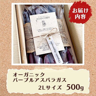 オーガニック パープルアスパラガス 2L 500g