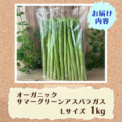 オーガニック サマーグリーンアスパラガス L　1kg