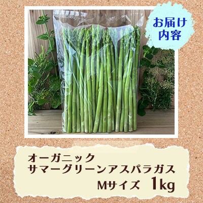 オーガニック サマーグリーンアスパラガス M　1kg