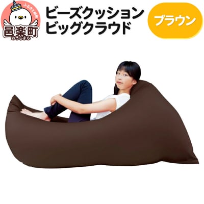 ビーズクッション 座れば誰でもダメになるクッション ブラウン|09_flx-090101s
