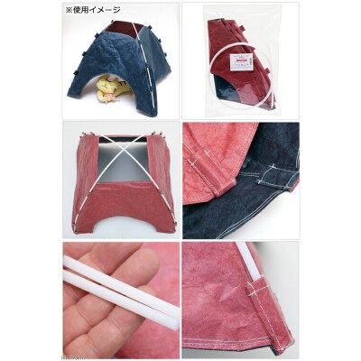 リバーシブルテント キャンプセット(テント&猫じゃらし)ハンドメイド|09_chm-c30101