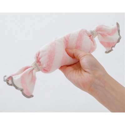 iimin(イイミン)ベビーピロー キャンディータイプ ボーダーピンク|09_mkr-090101n