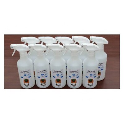 JAPW(強アルカリイオン水)スプレー式ボトル 500ml×10本セット|09_otj-021001