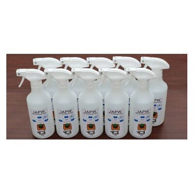 JAPW(強アルカリイオン水)スプレー式ボトル 500ml×10本セット|09_otj-021001
