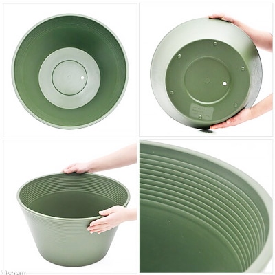 ラウンドプランター グリーン 23L(直径44×高さ25cm) |09_chm-cn0101c
