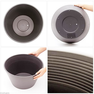 ラウンドプランター ブラウン 23L(直径44×高さ25cm) |09_chm-cn0101d