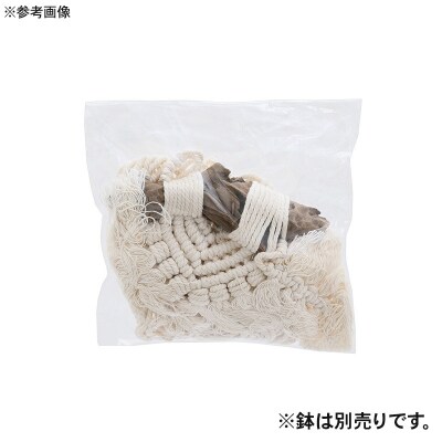 マクラメプランツハンガー 流木付き葉っぱモチーフコットンロープ|09_chm-d50101aa