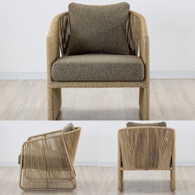 椅子 バーネスト LOUNGE CHAIR アルミニウムフレーム|09_bss-140101