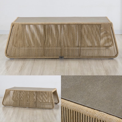 テーブル バーネスト  コーヒーテーブル アルミニウムフレーム|09_bss-160101