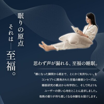 至福の睡眠 抱きしめピロー(ブラウン)|09_emr-070101c