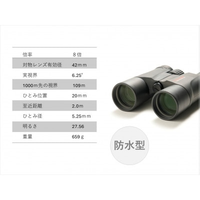双眼鏡　8×42　1台