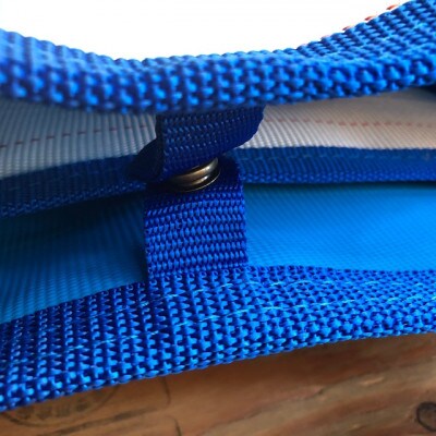 【SUWAプレミアム】トートバッグAタイプ　バイカラーブルー(L)(パイピングカラー:青)