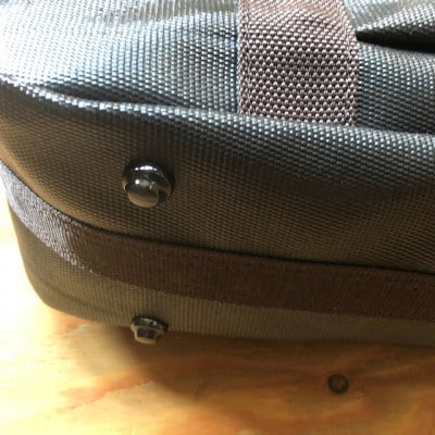 【SUWAプレミアム】ボストンバッグ　ブラック(S)(パイピングカラー:こげ茶)