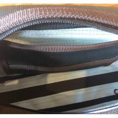 【SUWAプレミアム】ボストンバック　ブラック(M)(パイピングカラー:こげ茶)