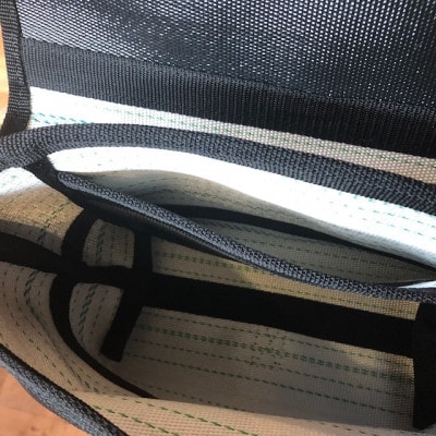 【SUWAプレミアム】ボディバッグ　ブラック(M)(パイピングカラー:黒)