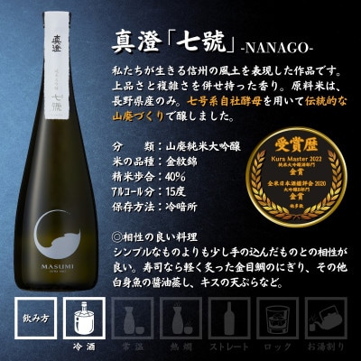【諏訪五蔵】 真澄の最高峰 飲み比べ 720ml×3本