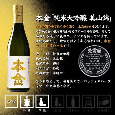 【諏訪五蔵】 純米大吟醸 美山錦 日本酒 飲み比べ セット 720ml×3本