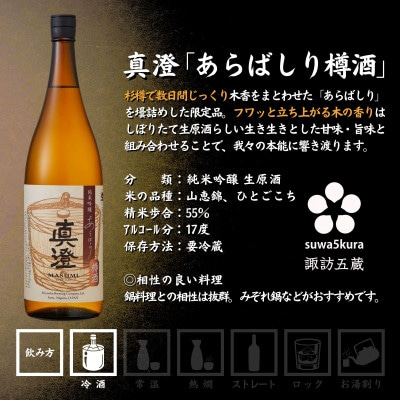 【諏訪五蔵】 信州 諏訪五蔵 新酒 日本酒 飲み比べ セット 1800ml×3本 真澄 舞姫