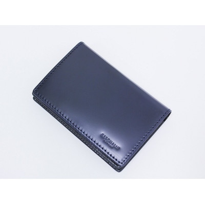 こだわりの逸品「コードバン名刺入れ」<ネイビー>