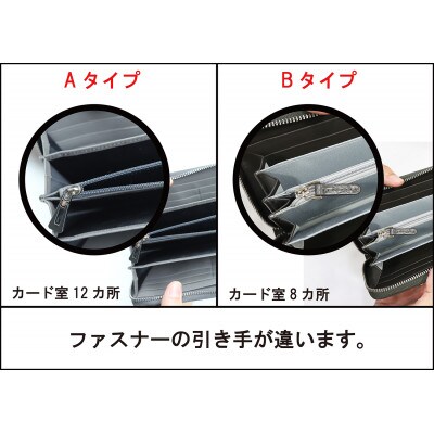 クロコラウンドファスナー カルムウォレット【Matte/マット】<マットグレーA>